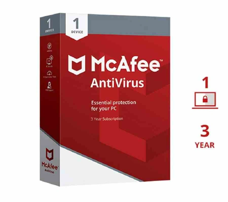 McAfee Pro Antivirus 1 Device 3 Years